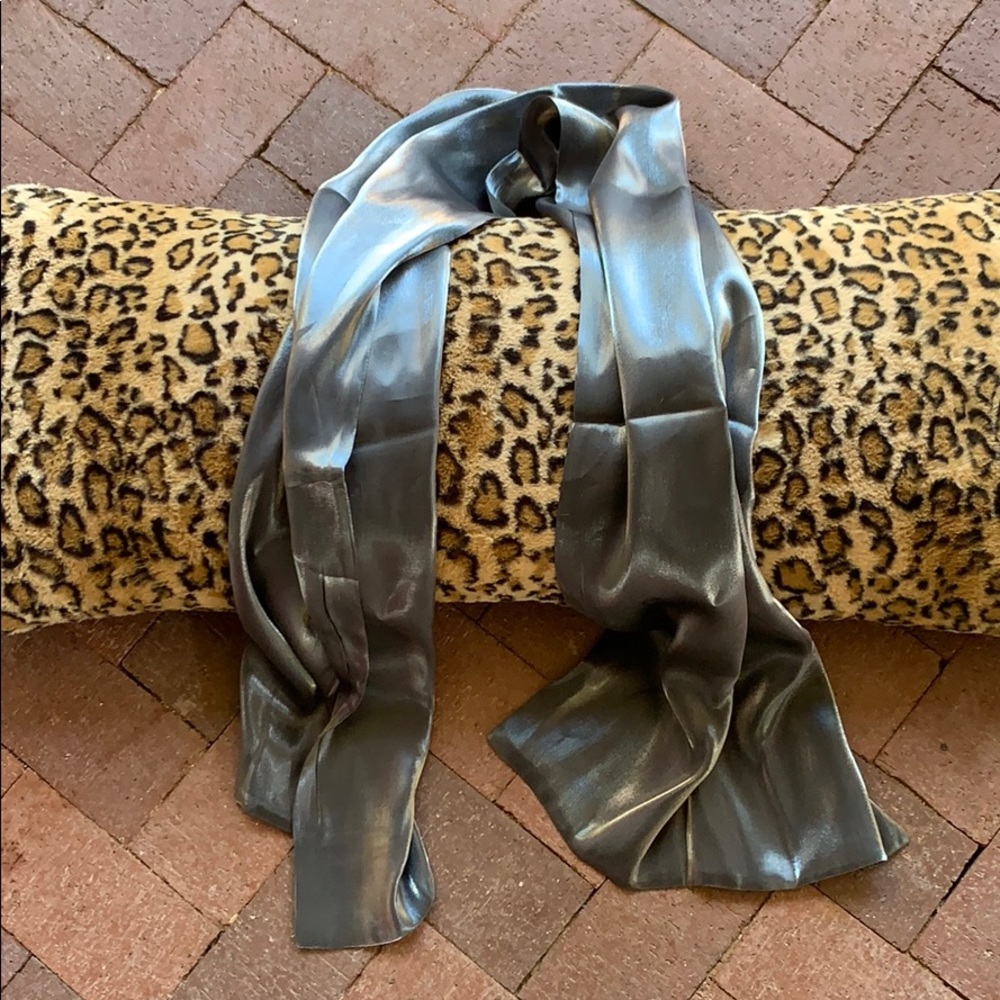 Shimmering Silver Scarf